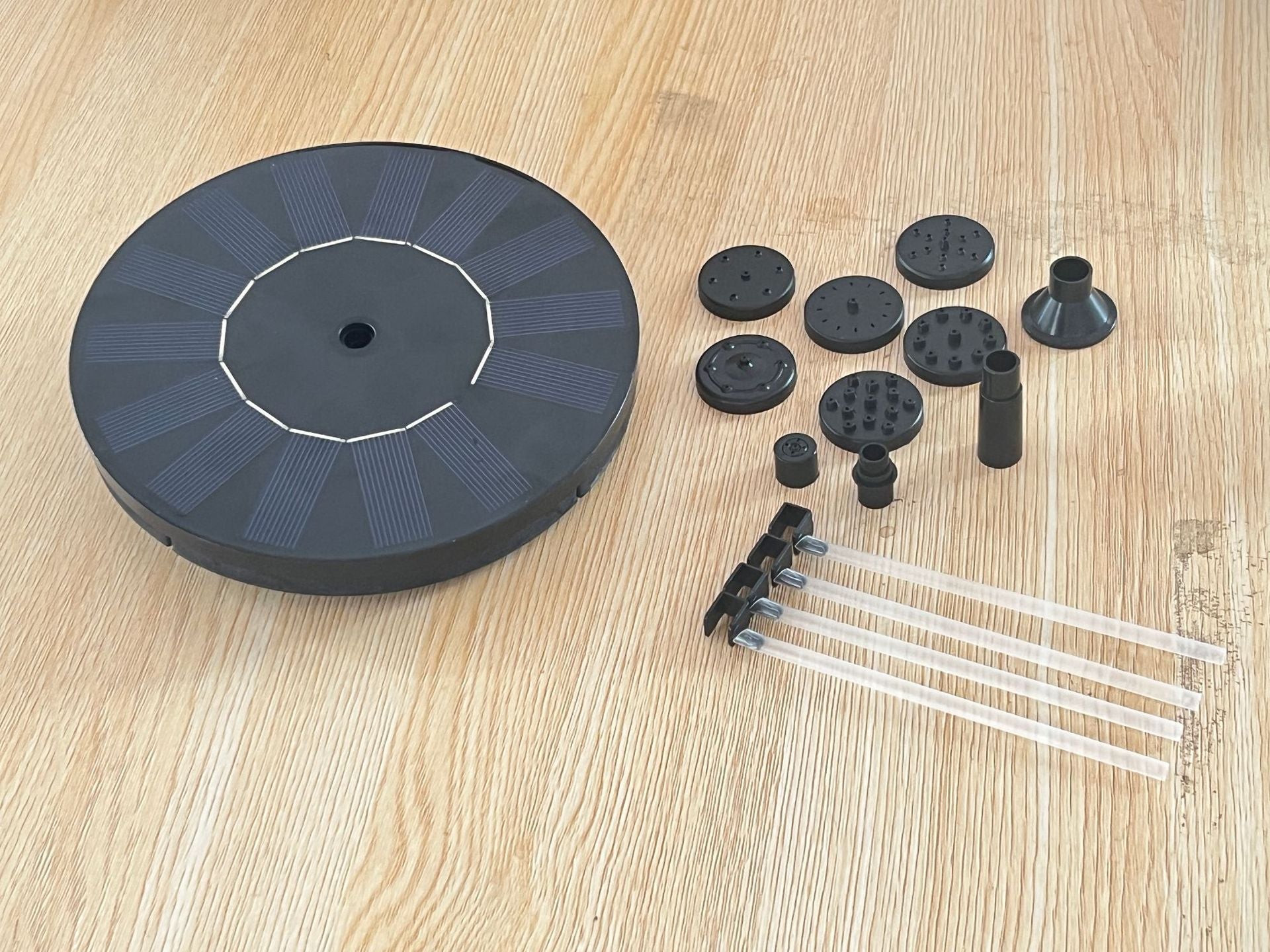 Outdoor Solar Fish Pond Oxygenating Fountain Decor