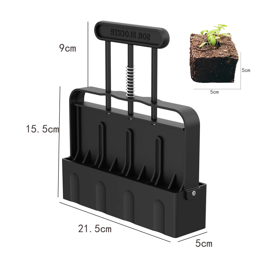 Manual Soil Block Maker for Garden Seedling Tool