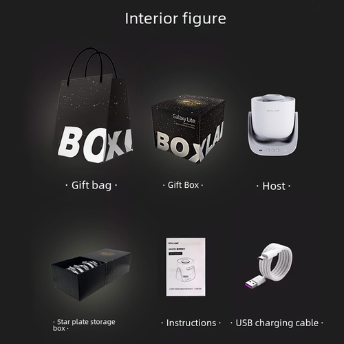 Box Lamp Starry Sky Projector for Romantic Gifts