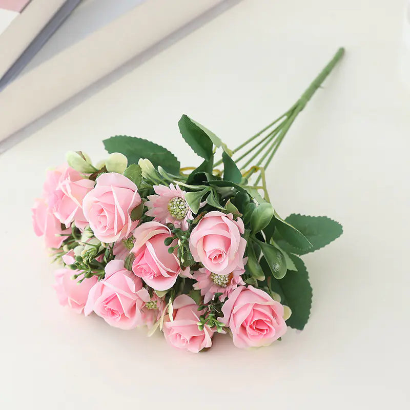 Artificial Rose and Peony Bouquet for Home Decor